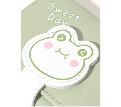 "Sweet Day" Frog Buckle CUTE Tri-fold Wallet AVAILABLE AT CHIMPLOOT.COM