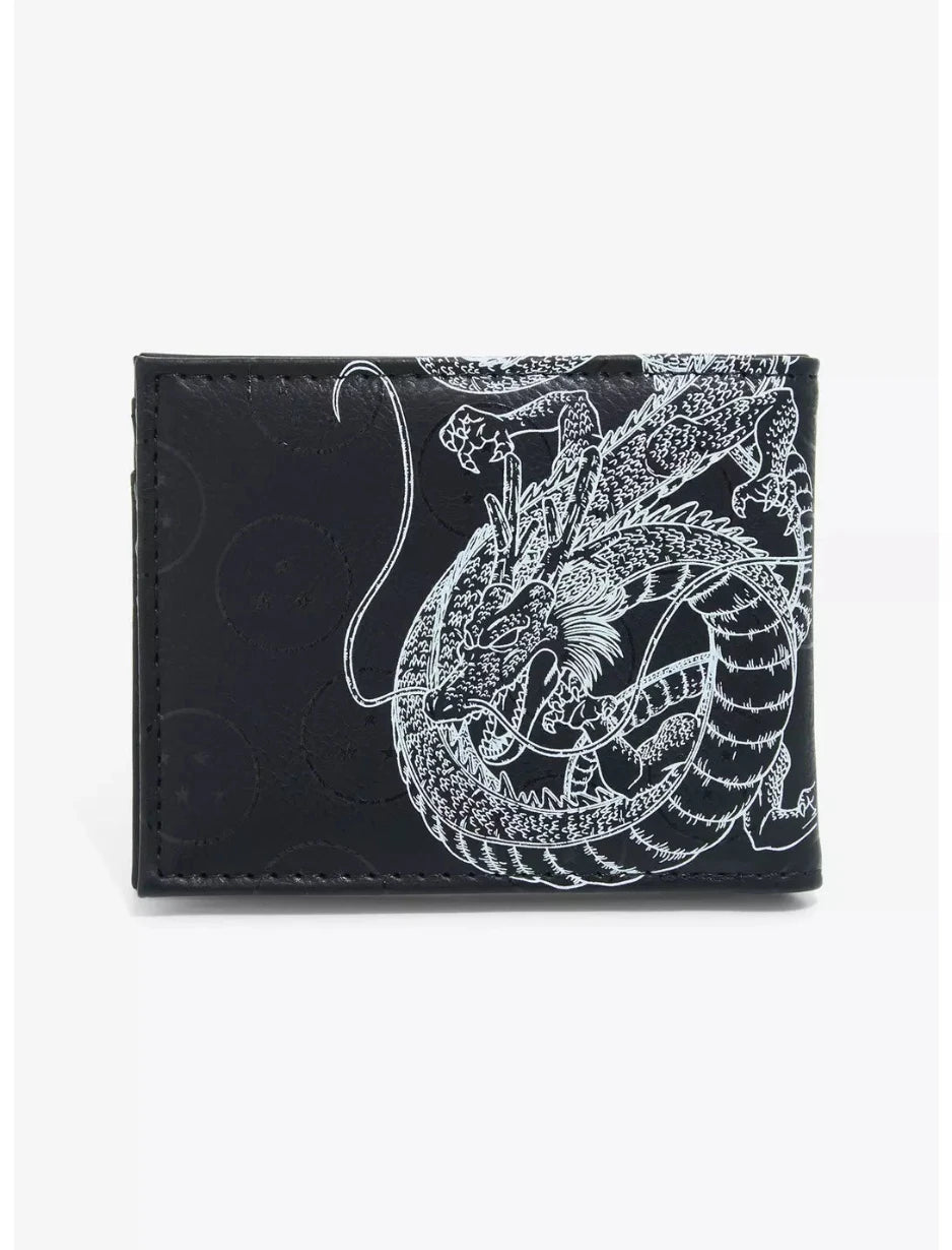 Dragon Ball Z Shenron Outline Bi-Fold Wallet  Black White