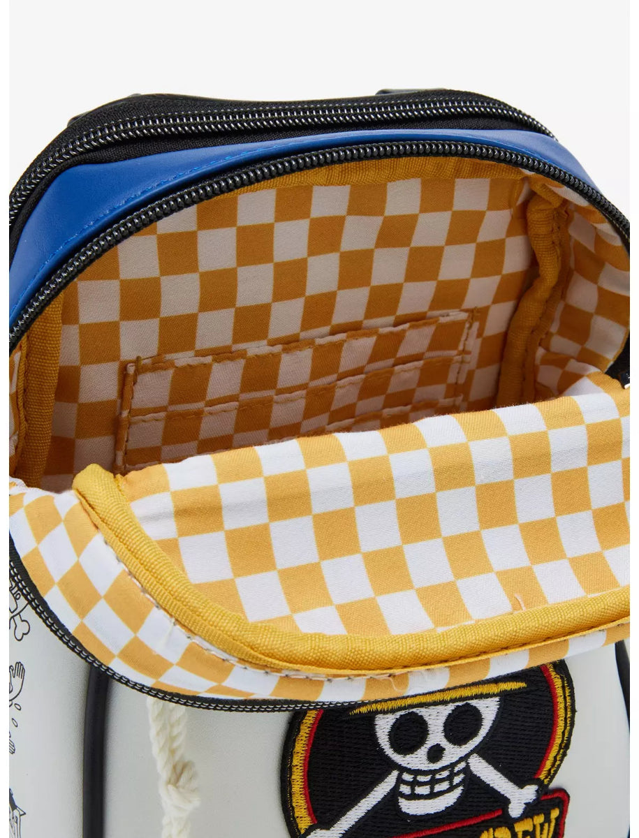 One Piece Straw Hat Crew Jolly Roger Crossbody Bag - BoxLunch Exclusive available for sale at ChimpLoot.com