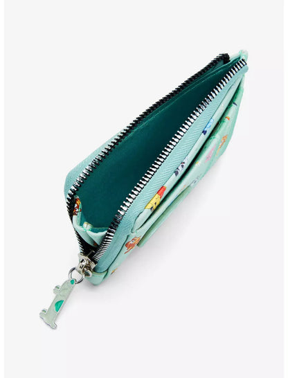 Teal Bluey Flower Mini Wallet available at chimploot.com