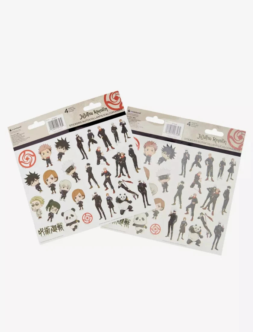 Jujutsu Kaisen Characters 4 Sticker Sheets