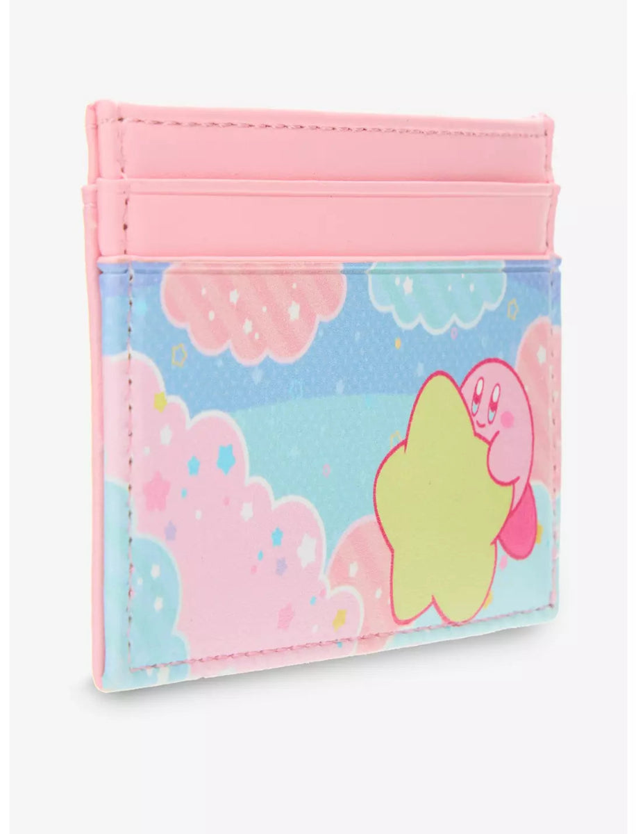 Cardholder with Kirby cartoon character design on a white background