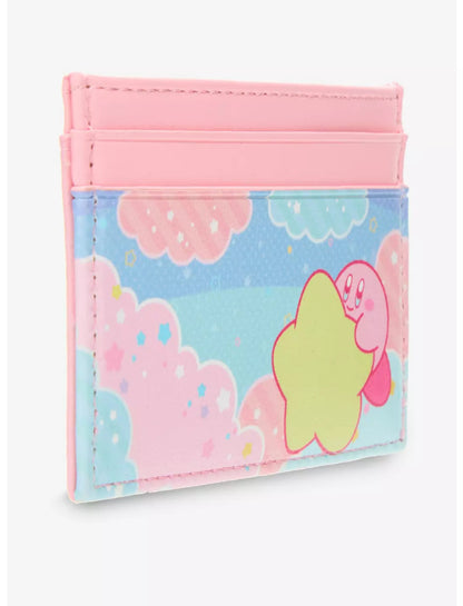 Cardholder with Kirby cartoon character design on a white background