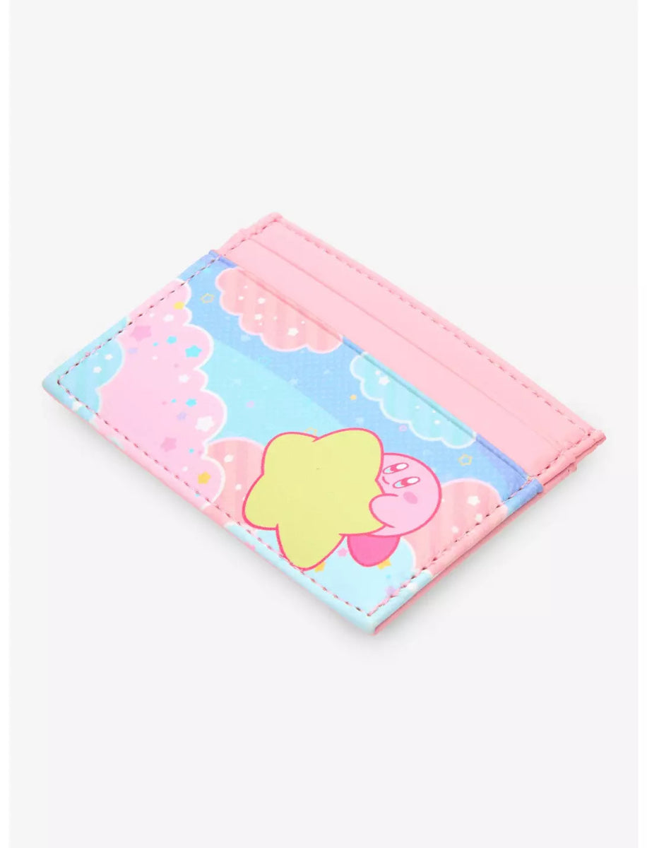 Cardholder with Kirby cartoon character design on a white background