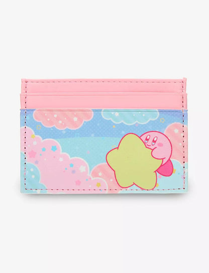 Cardholder with Kirby cartoon character design on a white background