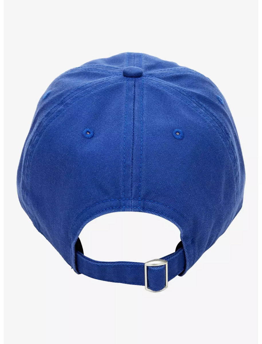 Blue and brown cap with Nintendo Super Mario Bros. Toad logo on a white background