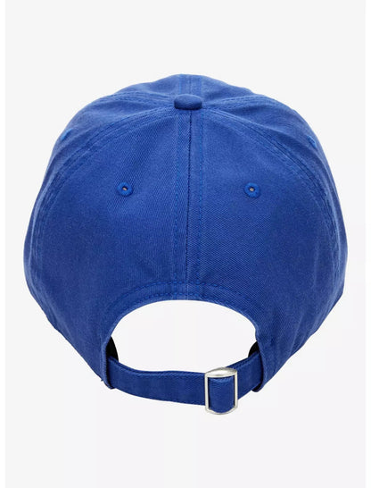 Blue and brown cap with Nintendo Super Mario Bros. Toad logo on a white background