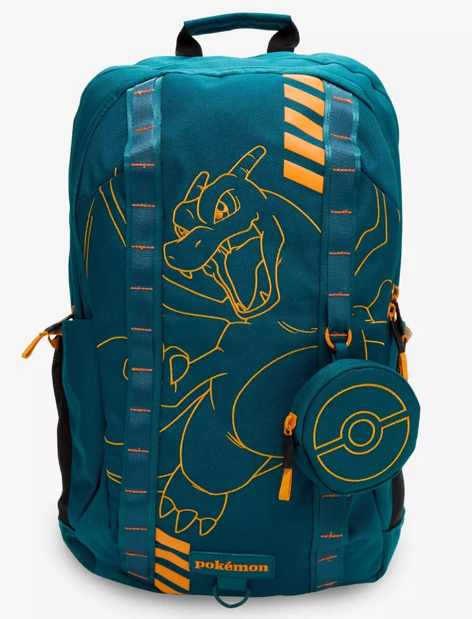 Pokémon Embroidered Charizard Backpack with Coin Purse