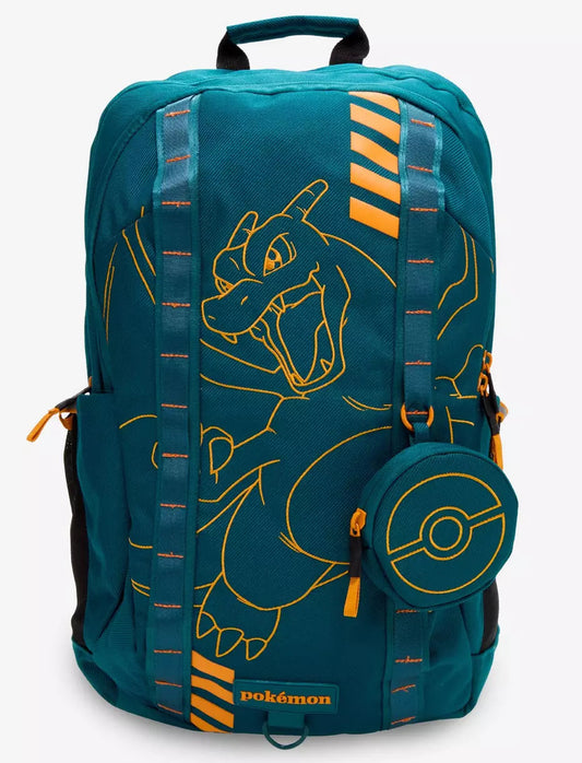 Pokémon Embroidered Charizard Backpack with Coin Purse
