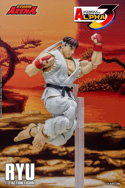 Capcom Street Fighter Alpha 3 Storm Arena Ryu 1/12 Scale Action Figure available at chimploot.com