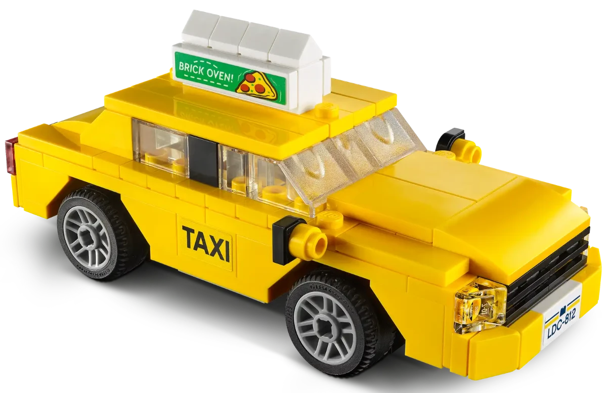 Lego Yellow Taxi #40468 collectible building blocks available at chimploot.com