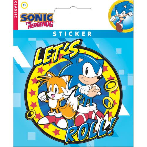 Sonic The Hedgehog Let's Roll Sticker