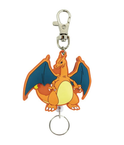 Pokémon Nintendo PKM pokemon Rubber Reel Key Holder - Charizard available at chimploot.com