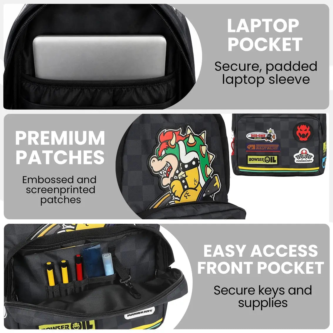 Super Mario: Mario Kart Bowser Backpack