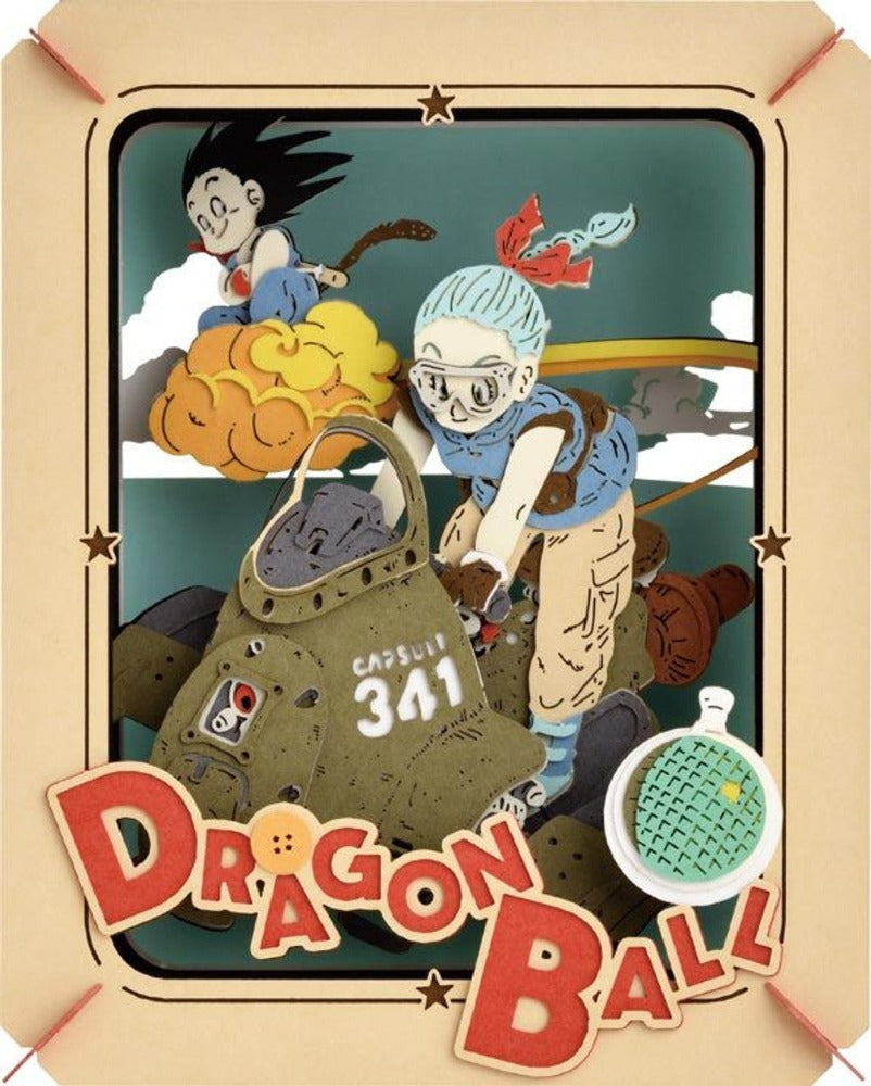 Paper Theater Dragon Ball Adventure of Goku and Bulma (PT-255) set, featuring detailed paper materials and iconic scenes from the anime, available at Chimploot.com