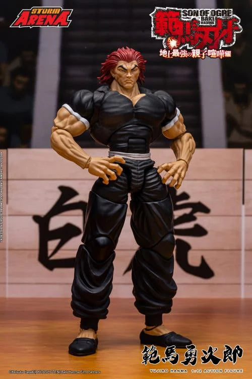 Baki the Grappler Baki Hanma: Son of Ogre Storm Arena Yujiro Hanma 1/12 Scale Action Figure available at chimploot.com