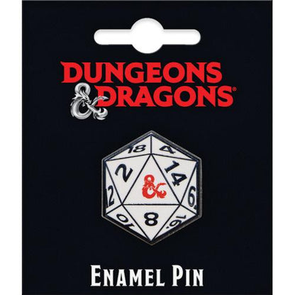 Dungeons & Dragons 20 Sided Die Enamel Pin