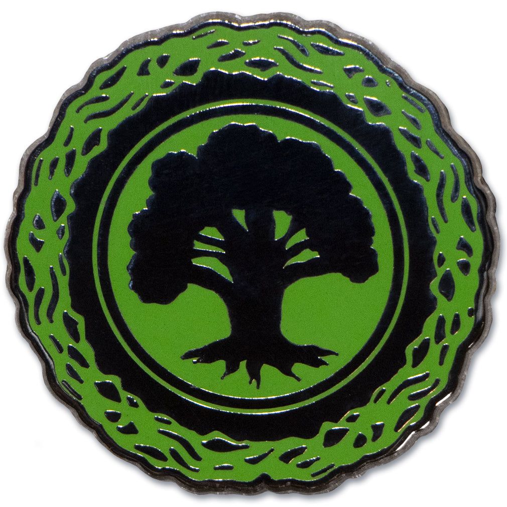 Magic: The Gathering - Green Forest Mana Enamel Pin available at chimploot.com