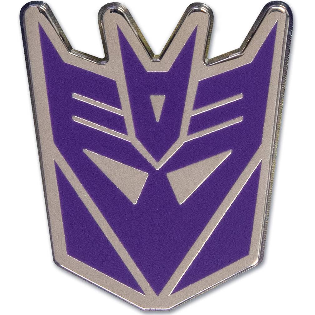 Decepticon logo from Transformers on a white background