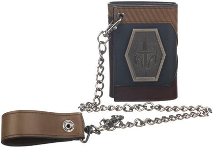 Star Wars: The Mandalorian Chain Wallet with Metal Shield