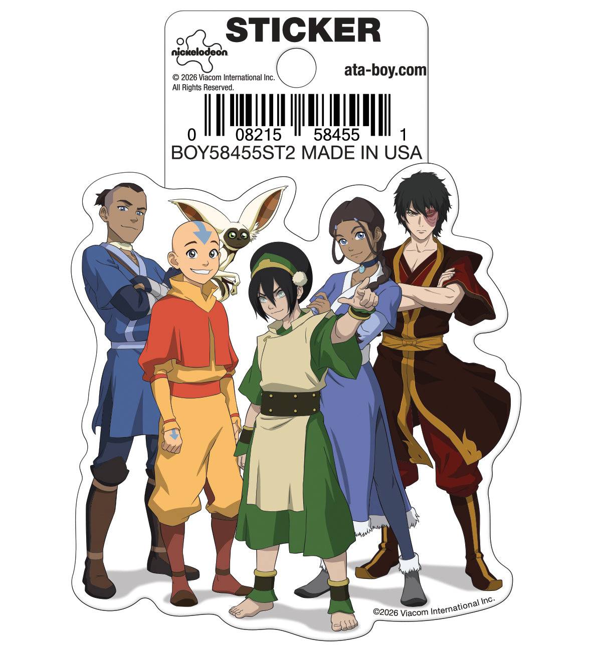 Avatar the Last Airbender Team Avatar Die Cut Sticker