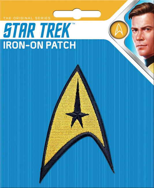 Star Trek Command Insignia Iron-on Patch available for sale at chimploot.com