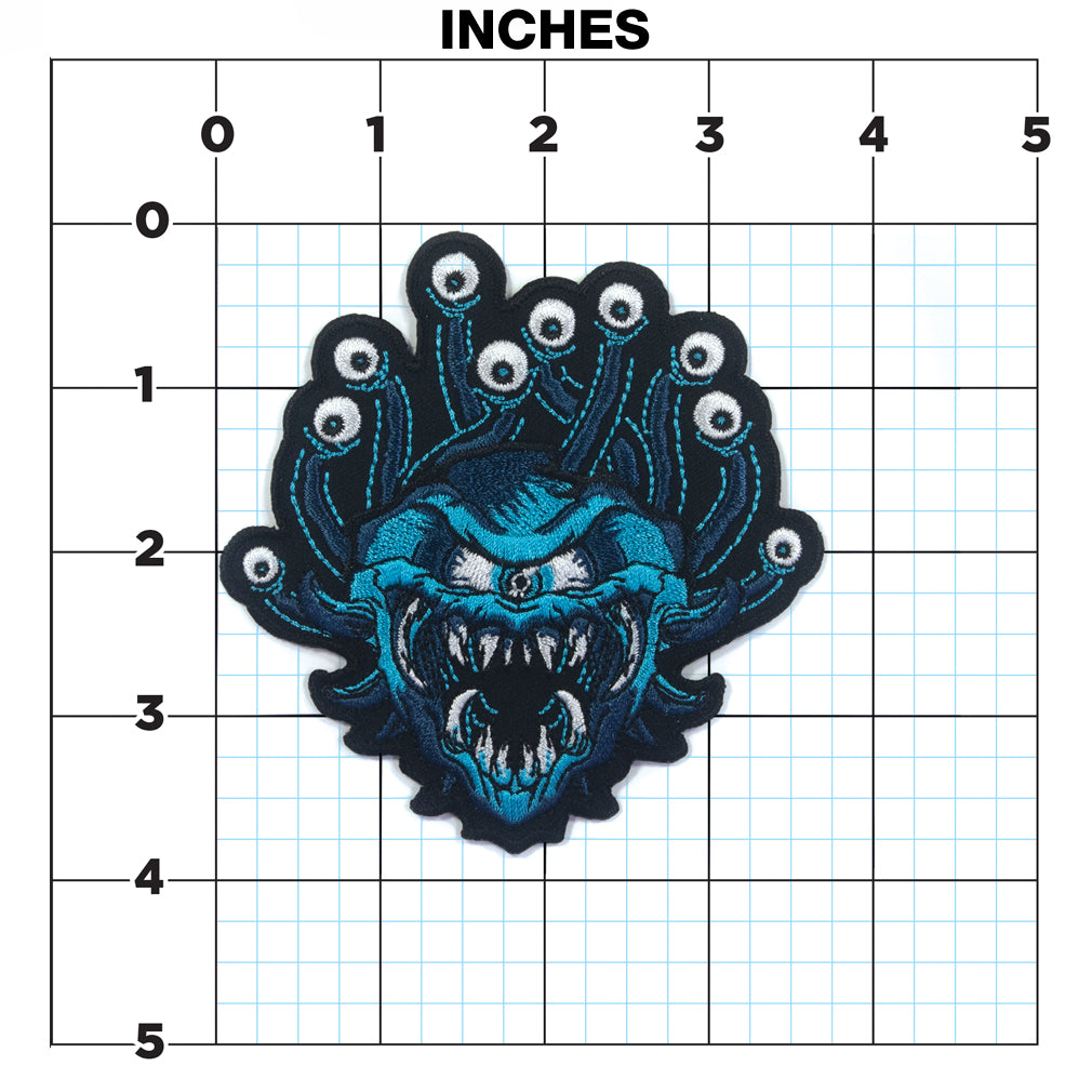 D&D Dungeons and Dragons Beholder Iron-on Patch from ata-boy available at chimploot.com