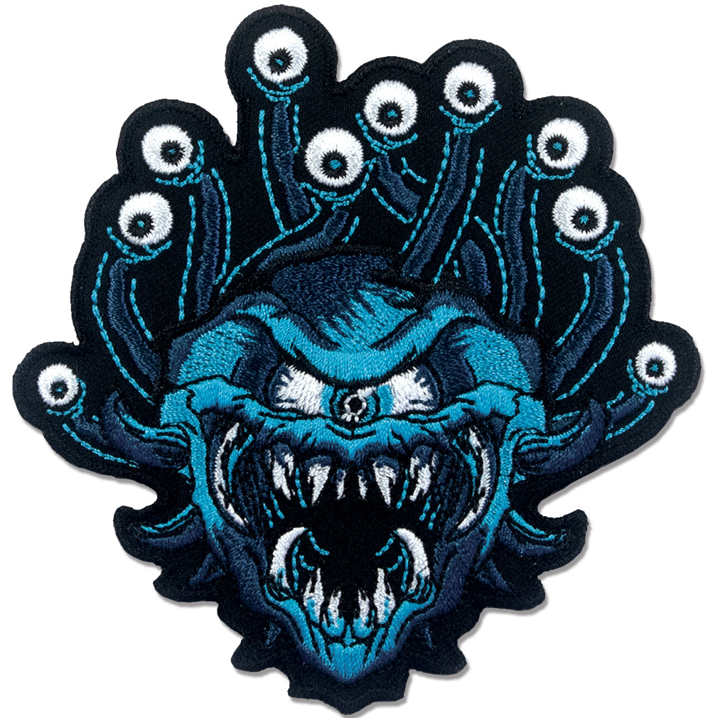D&D Dungeons and Dragons Beholder Iron-on Patch from ata-boy available at chimploot.com