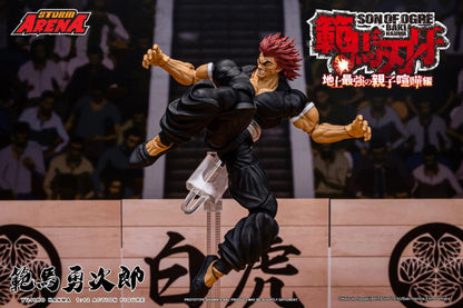 Baki the Grappler Baki Hanma: Son of Ogre Storm Arena Yujiro Hanma 1/12 Scale Action Figure available at chimploot.com