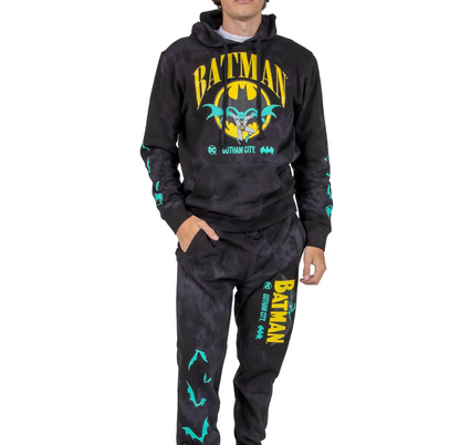 DC Comics Batman Washed Hoodie & Jogger Combo available at chimploot.com