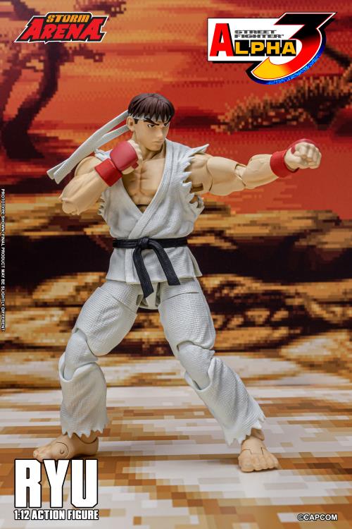 Capcom Street Fighter Alpha 3 Storm Arena Ryu 1/12 Scale Action Figure available at chimploot.com