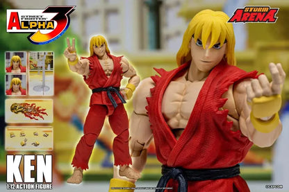 Capcom Street Fighter Alpha 3 Storm Arena Ken 1/12 Scale Action Figure available at chimploot.com
