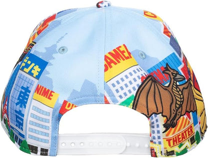 Godzilla Cartoon Cityscape Monsters AOP Snapback