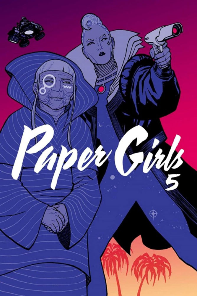 Science Fiction Mystery LGBTQ comic Paper Girls Volume 5 by Brian K Vaughan available at ChimpLoot.com