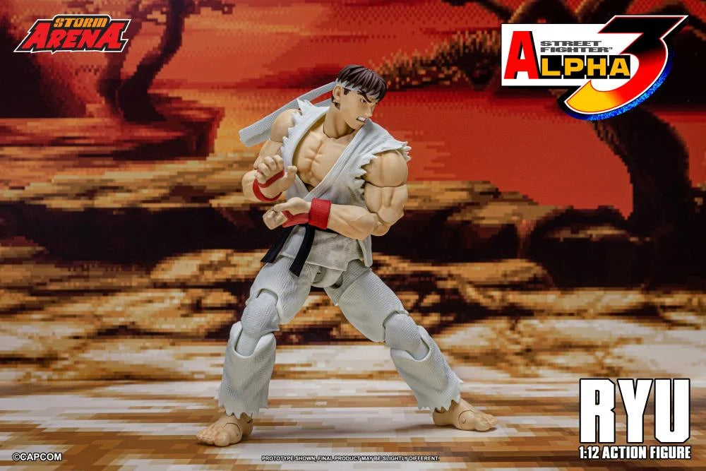 Capcom Street Fighter Alpha 3 Storm Arena Ryu 1/12 Scale Action Figure available at chimploot.com