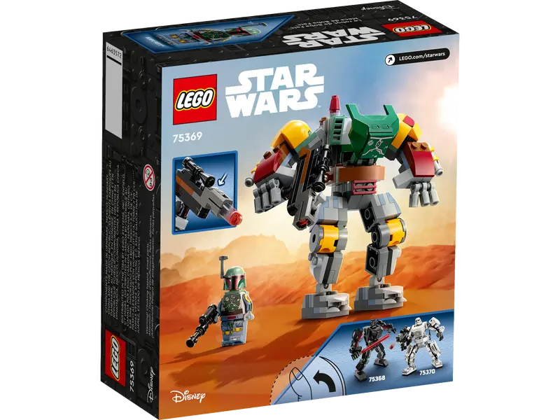 LEGO Star Wars Boba Fett toy set packaging on a white background