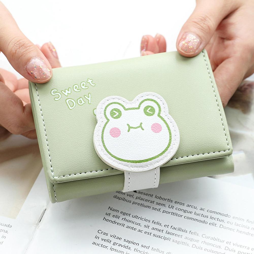 "Sweet Day" Frog Buckle CUTE Tri-fold Wallet AVAILABLE AT CHIMPLOOT.COM