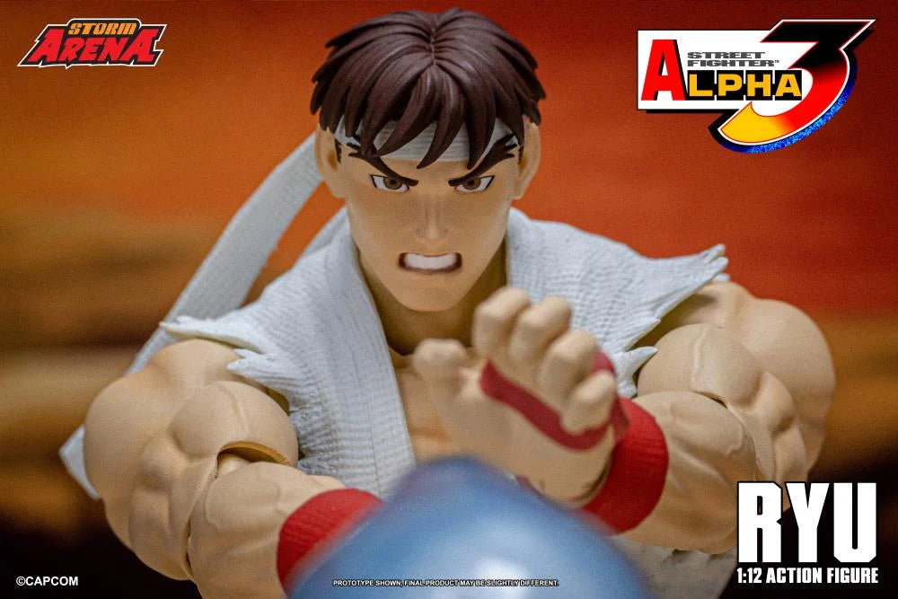Capcom Street Fighter Alpha 3 Storm Arena Ryu 1/12 Scale Action Figure available at chimploot.com