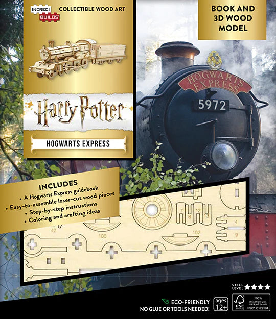 Incredibuilds Harry Potter: Hogwarts Express Book and 3D Wood Model