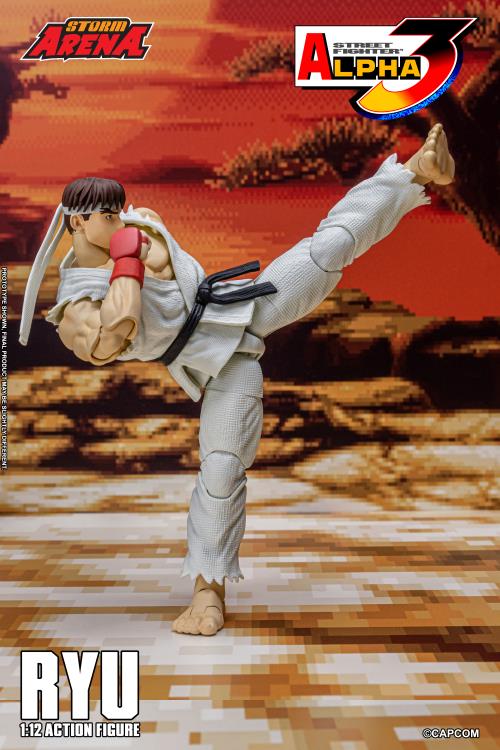 Capcom Street Fighter Alpha 3 Storm Arena Ryu 1/12 Scale Action Figure available at chimploot.com