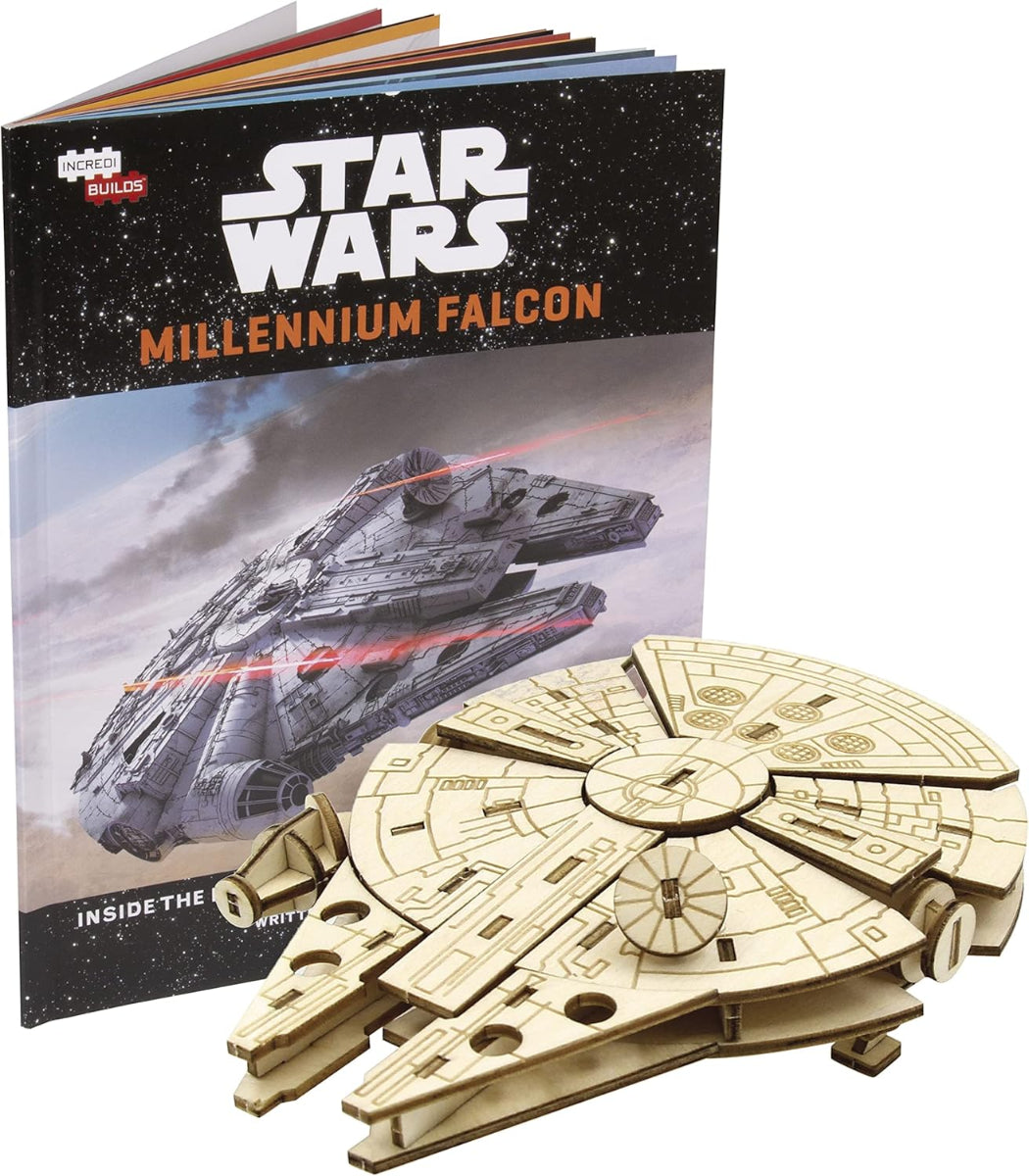 Star Wars: Millennium Falcon 3D Wood Model and Book available for sale at chimploot.com