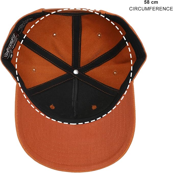 Orange Dragon Ball Z Goku's Symbol cap with a logo on a white background