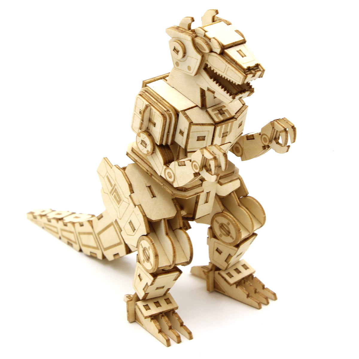 IncrediBuilds: Power Rangers: T-Rex Dinozord 3D Wood Model and Poster available at chimploot.com
