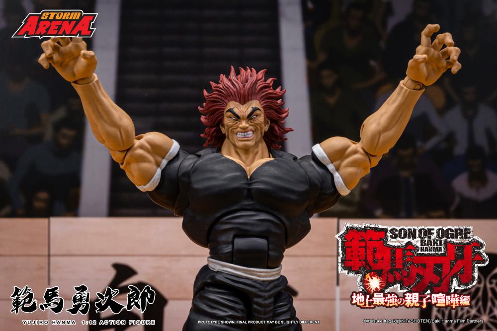 Baki the Grappler Baki Hanma: Son of Ogre Storm Arena Yujiro Hanma 1/12 Scale Action Figure available at chimploot.com