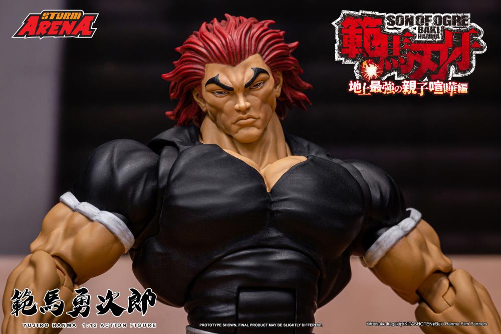 Baki the Grappler Baki Hanma: Son of Ogre Storm Arena Yujiro Hanma 1/12 Scale Action Figure available at chimploot.com