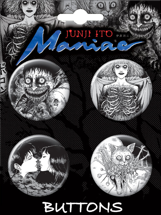 Junji Ito Maniac 4-Piece Mini Button Set 1