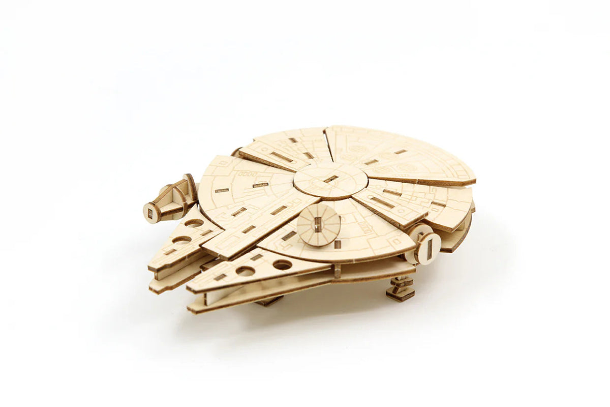 Star Wars: Millennium Falcon 3D Wood Model and Book available for sale at chimploot.com