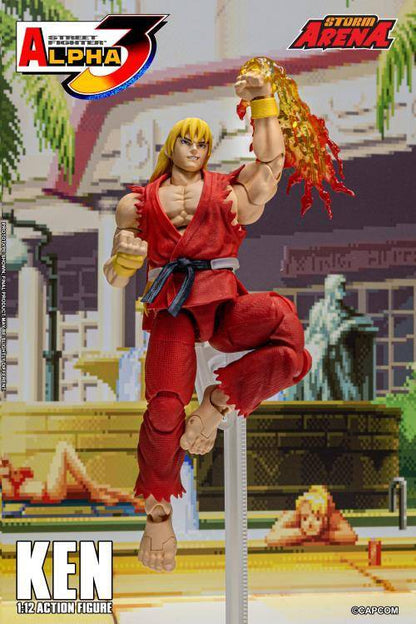 Capcom Street Fighter Alpha 3 Storm Arena Ken 1/12 Scale Action Figure available at chimploot.com