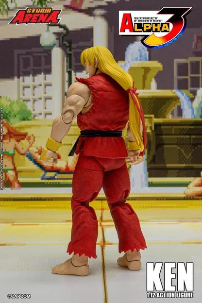 Capcom Street Fighter Alpha 3 Storm Arena Ken 1/12 Scale Action Figure available at chimploot.com