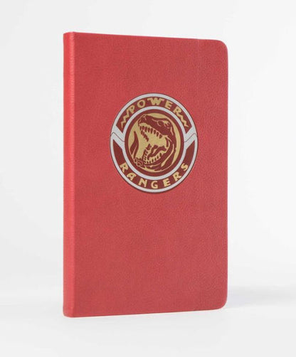 Red notebook with Power Rangers logo and Red Ranger design Power Rangers: Red Ranger Hardcover Ruled Journal available at chimploot.com